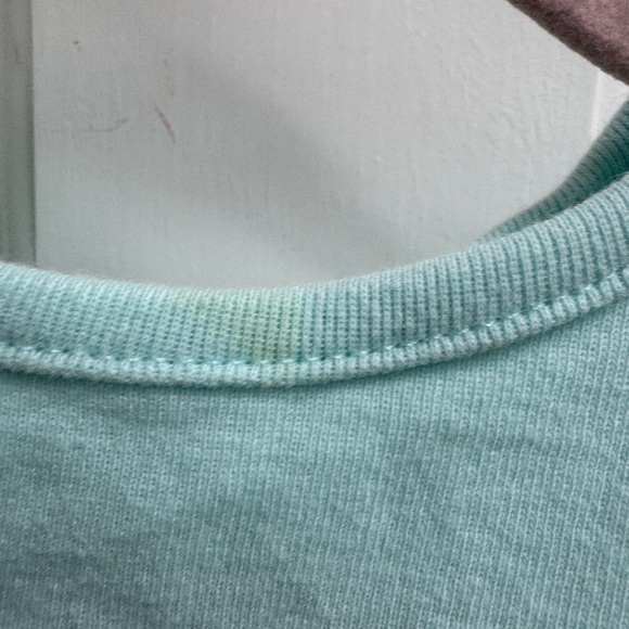 Carter’s 12M Girls Blue & White Mouse with Flower Shirt Sleeve Onesie Bodysuit - Picture 3 of 6